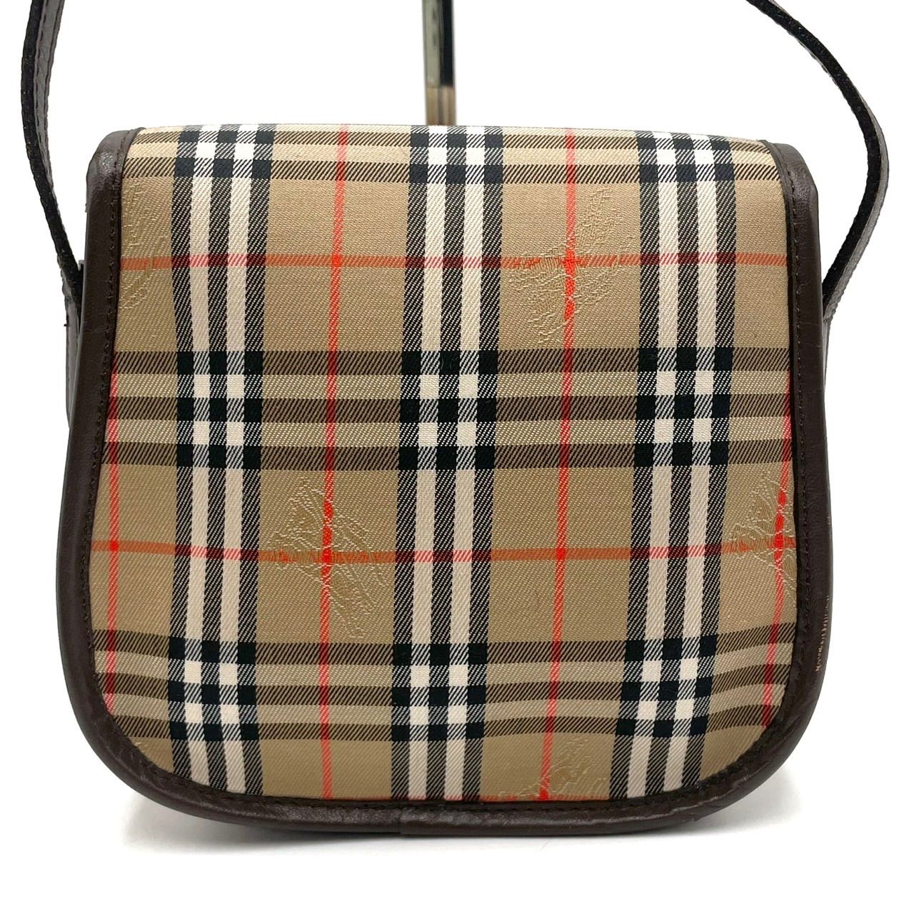 美品○ BURBERRY バーバリー ショルダーバッグ ノバチェック 