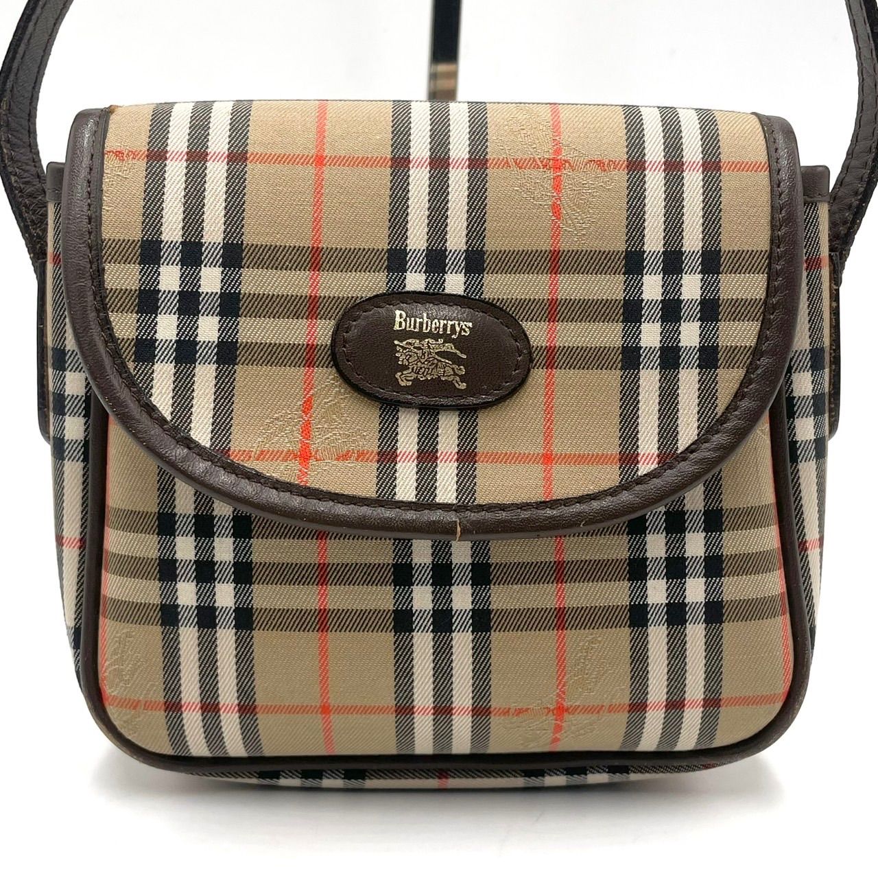 美品○ BURBERRY バーバリー ショルダーバッグ ノバチェック 