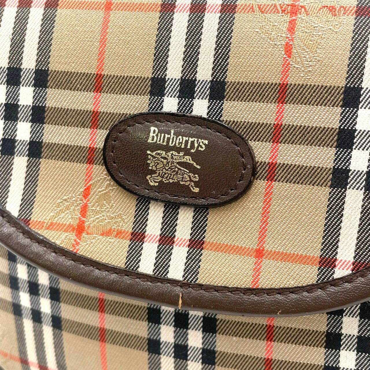 美品○ BURBERRY バーバリー ショルダーバッグ ノバチェック 