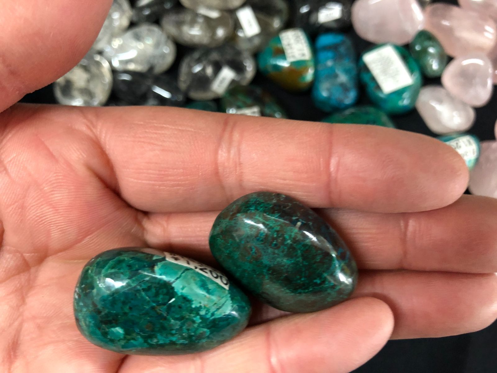  天然石タンブル原石BOX|ブラジル産 コンゴ産 小物整理 置物 インテリア小物