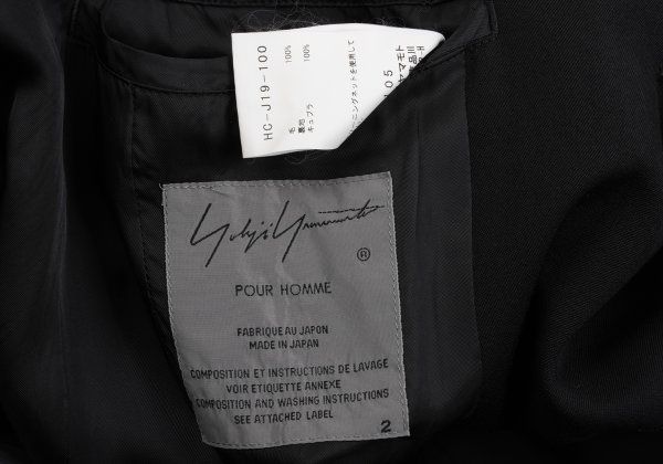 ヨウジヤマモト プールオムYohji Yamamoto POUR HOMME ウールギャバ