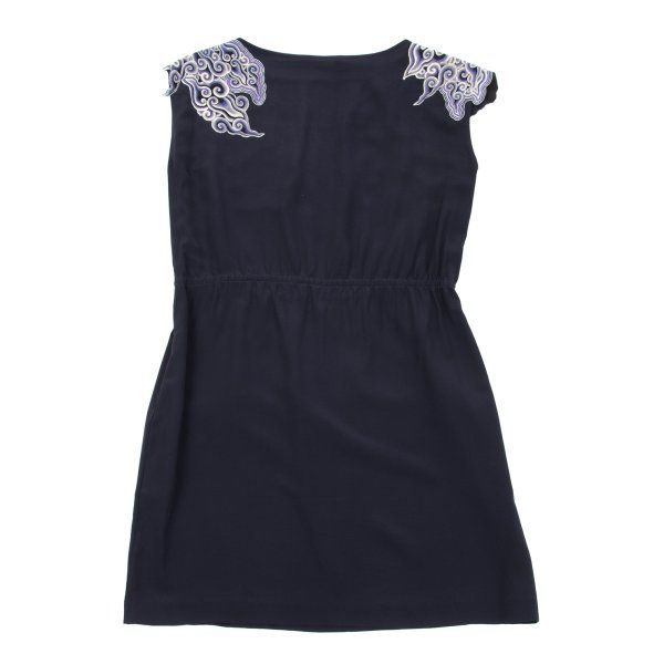 ヴィヴィアンタムVIVIENNETAM グラフィックパッチシルクノースリーブ