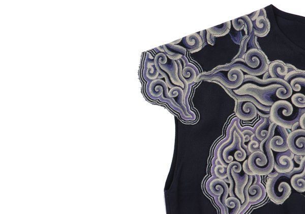 ヴィヴィアンタムVIVIENNETAM グラフィックパッチシルクノースリーブ