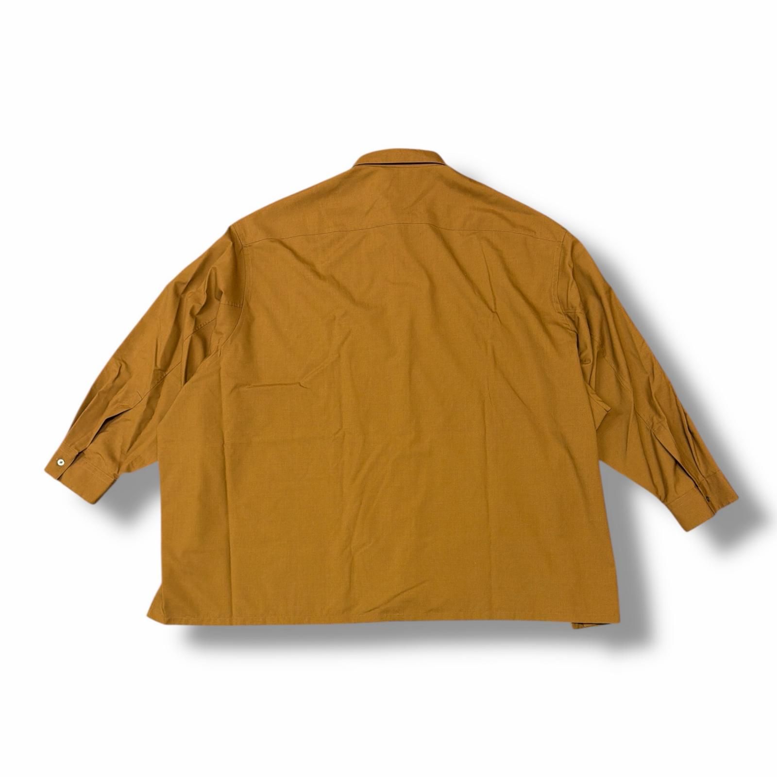 参考上代30800円 Graphpaper 21AW FINE WOOL TROPICAL OVERSIZED SHIRT 