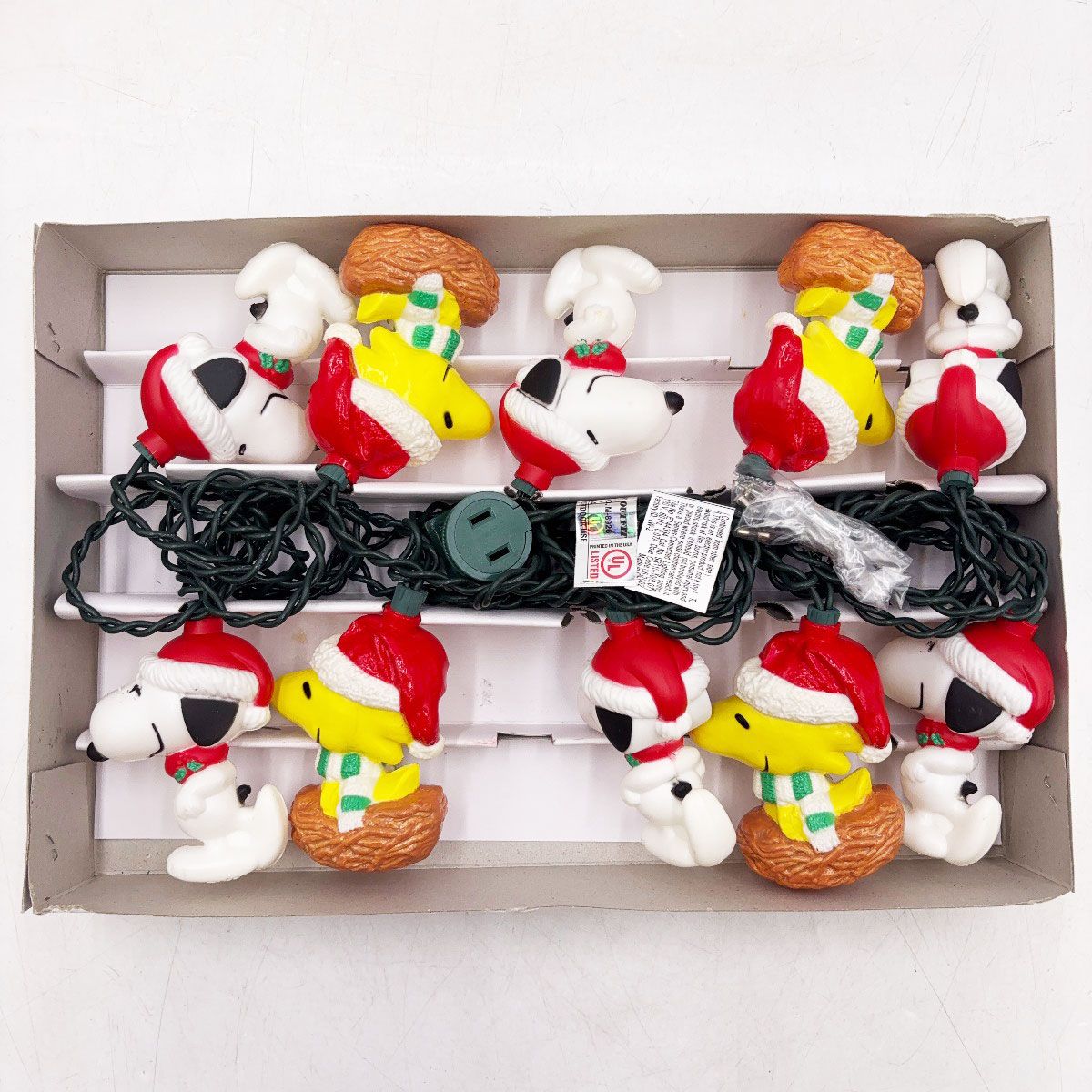 [未使用保管品] 'S ADLER スヌーピー ウッドストック クリスマス デコレーションライトセット サンタ PE0052 PEANUTS ピーナッツ 未使用保管品] KURT'S ADLER スヌーピー ウッドストック クリスマス