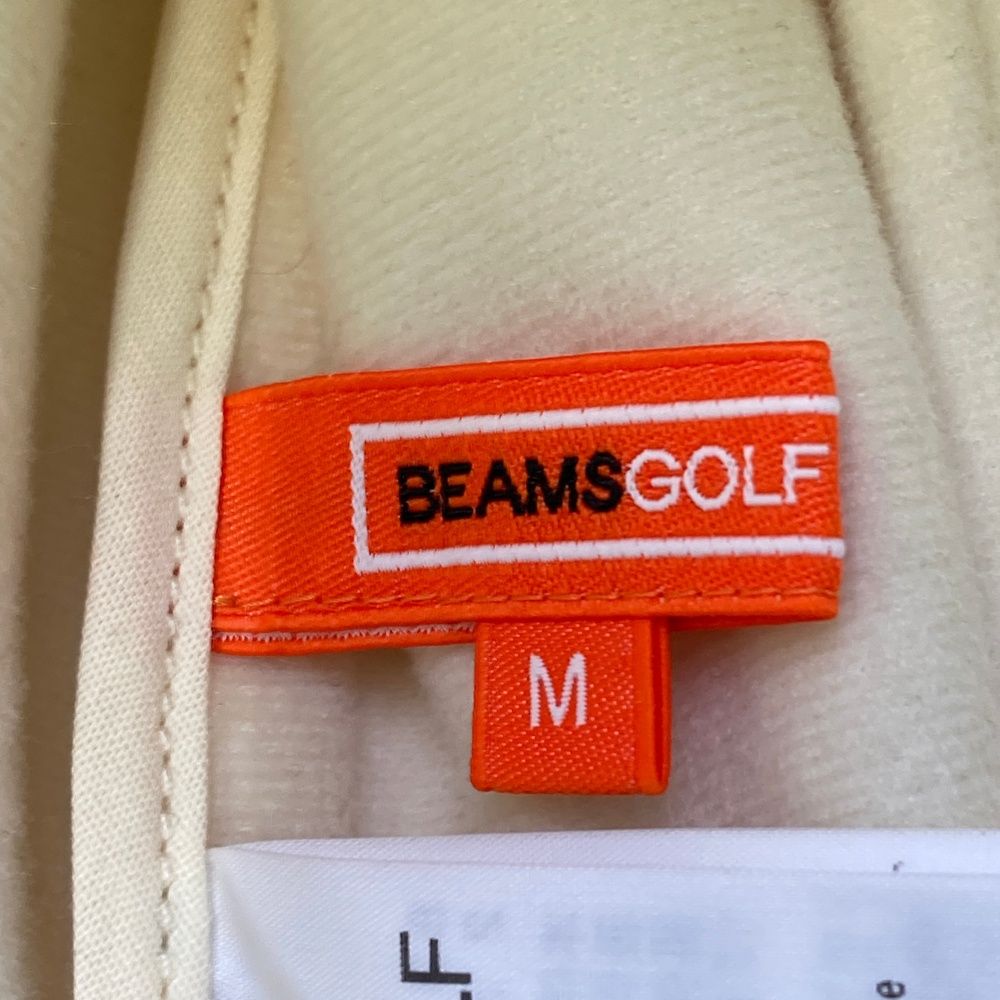 サイズ：M BEAMS GOLF ビームスゴルフ 長袖ジップジャケット ホワイト