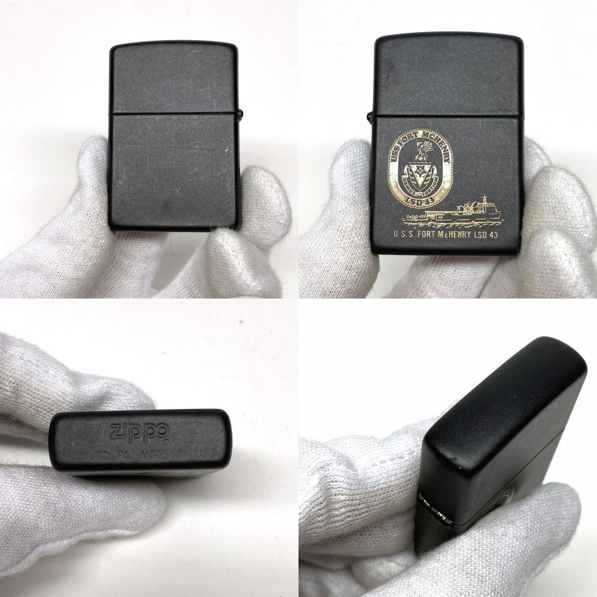 未使用　zippo U.S.S. FORT MCHENRY LSD 43 ZIPPO ジッポー USS フォート マクヘンリー LSD-43 オイルライター