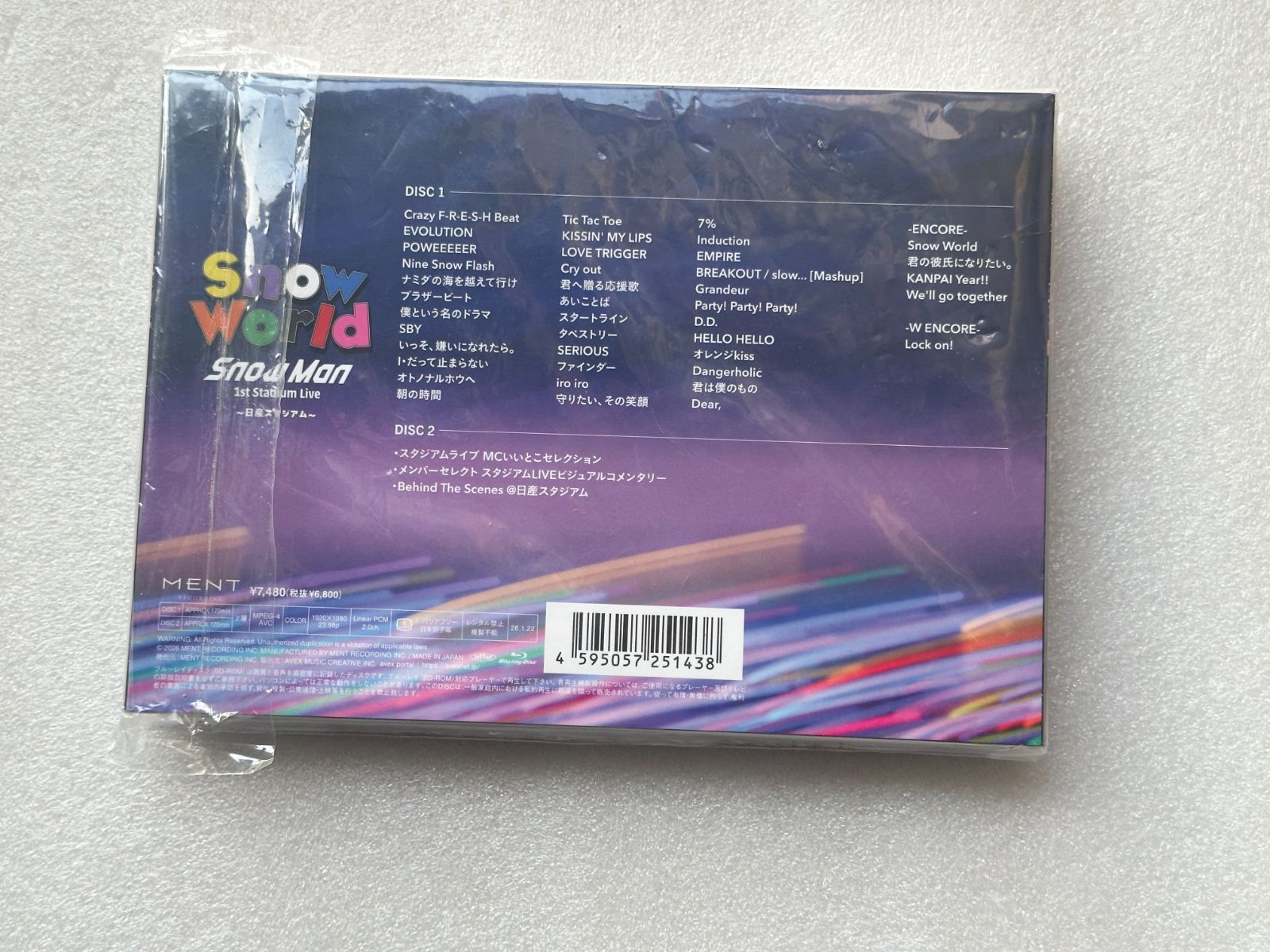 Blu-ray」【ファンクラブ限定盤】SnowMan 1st Stadium Live Snow World