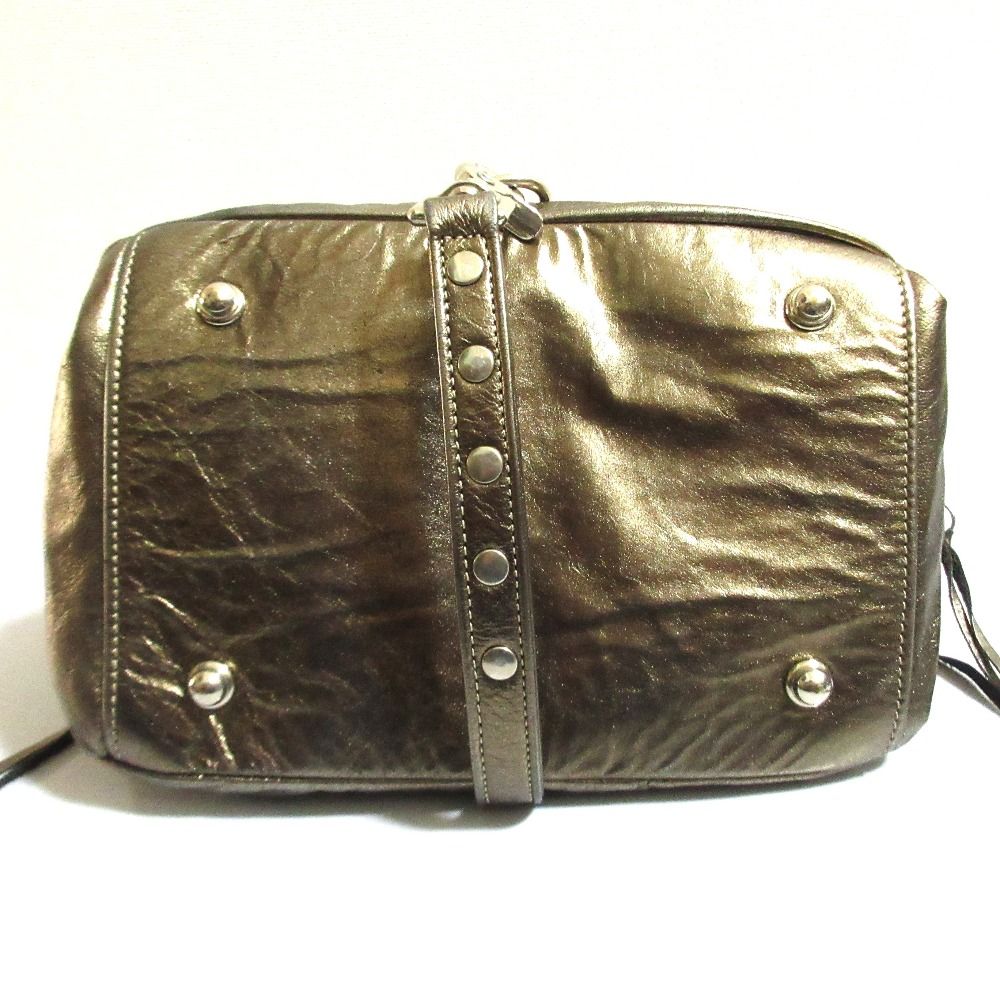 美品 botkier ボトキエ レザー ショルダーバッグ ゴールドカラー 
