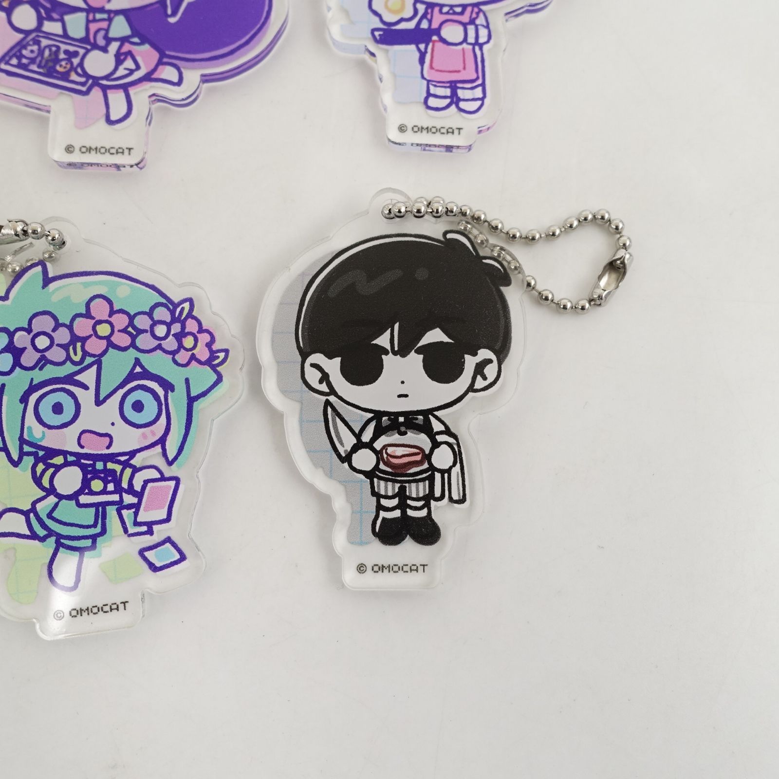 OMORI コラボカフェ アクリルキーホルダー オモリ ケル オーブリー
