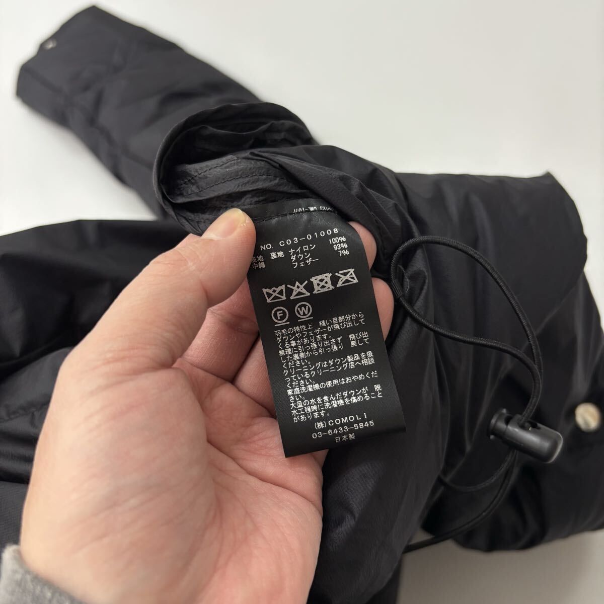 25aw 2025 未使用 COMOLI コモリ DOWN JACKET ダウン ジャケット C03 