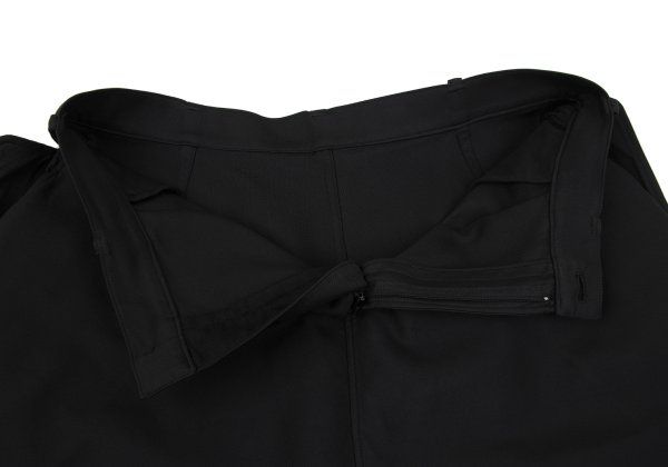【お買い得,大得価】 ビーヨウジヤマモトB Yohji Yamamoto ポリフラップポケットサルエルパンツ 黒2