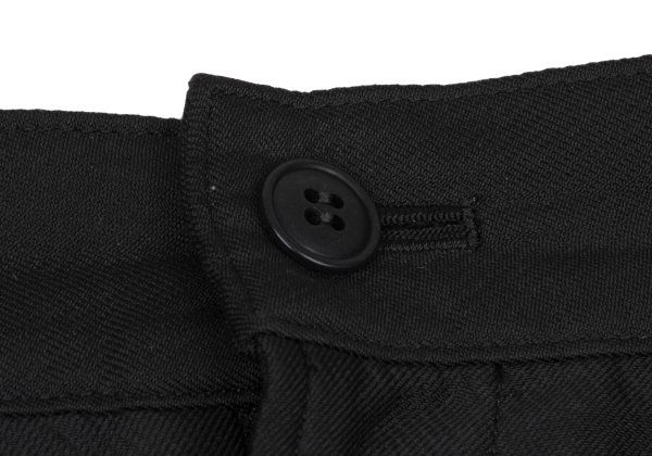 【お買い得,大得価】 ビーヨウジヤマモトB Yohji Yamamoto ポリフラップポケットサルエルパンツ 黒2