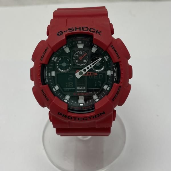 【中古】G-SHOCK 腕時計 クォーツ GA-100B-4AJF 赤 箱なし ジーショック[91][240091398013] 中古】G-SHOCK 腕時計 クォーツ GA-100B-4AJF 赤 箱なし ジーショック