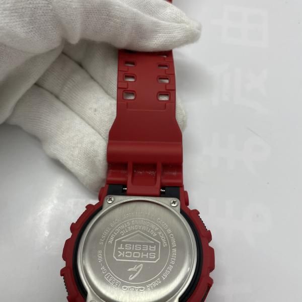 【中古】G-SHOCK 腕時計 クォーツ GA-100B-4AJF 赤 箱なし ジーショック[91][240091398013] 中古】G-SHOCK 腕時計 クォーツ GA-100B-4AJF 赤 箱なし ジーショック