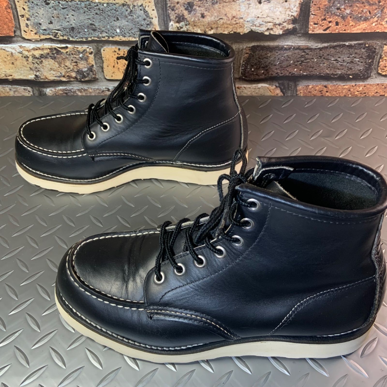 ☆REDWING 8179 モックトゥワークブーツ 刺繍羽タグ 1999年製 US6.5E