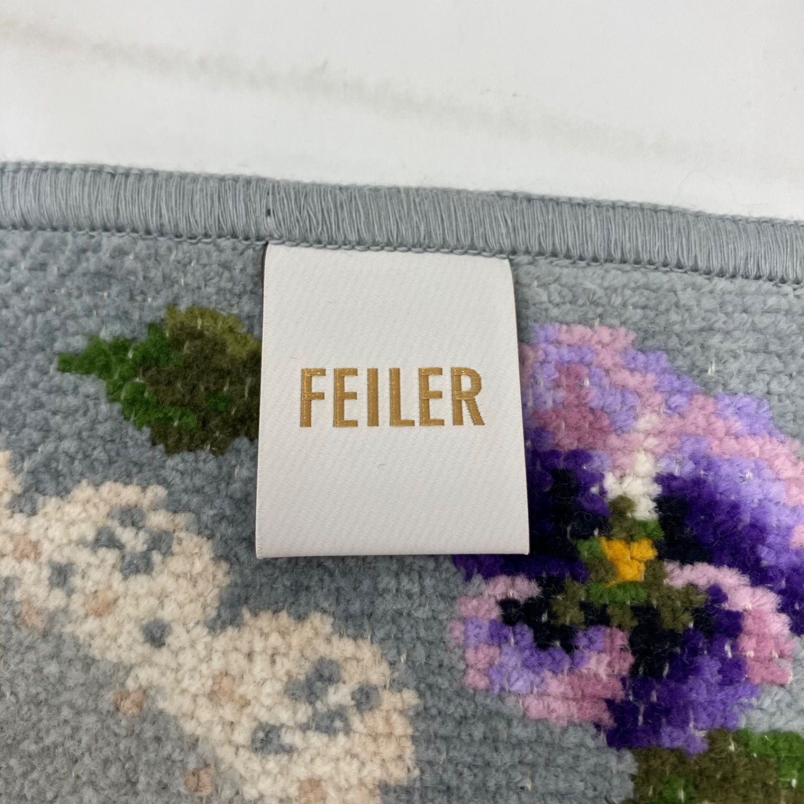 9120 FEILER フェイラー ハンカチ ナイツドリーム ライトグレー グレー
