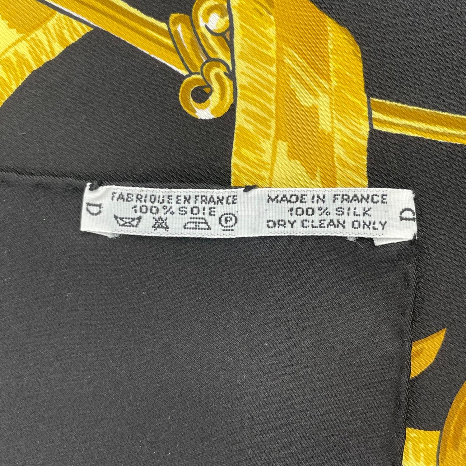 美品 HERMES エルメス スカーフ シルク カレ90 LEMORS A LA CONETABLE