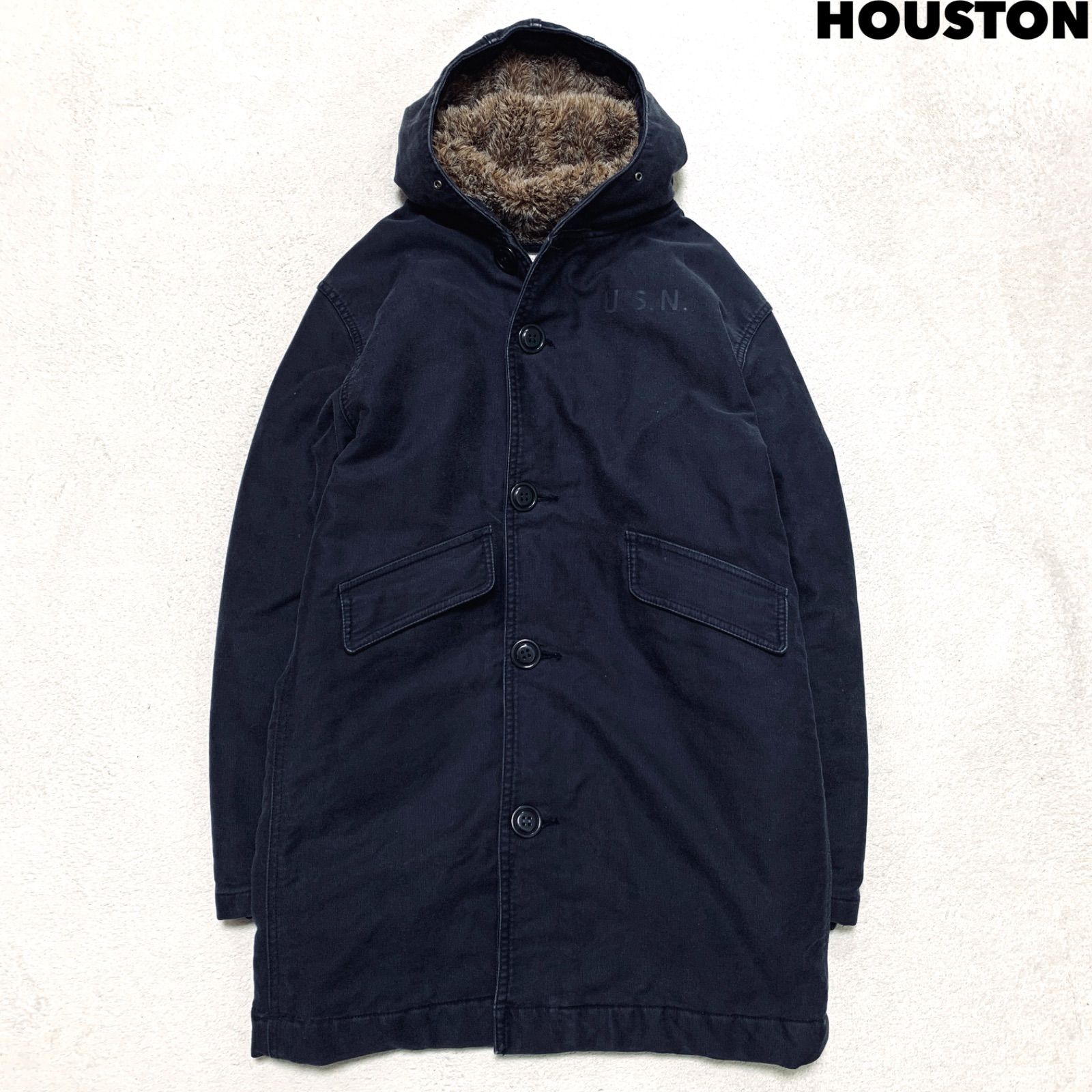 HOUSTON N-2 DECK COAT デッキコート デッキジャケット フードコート