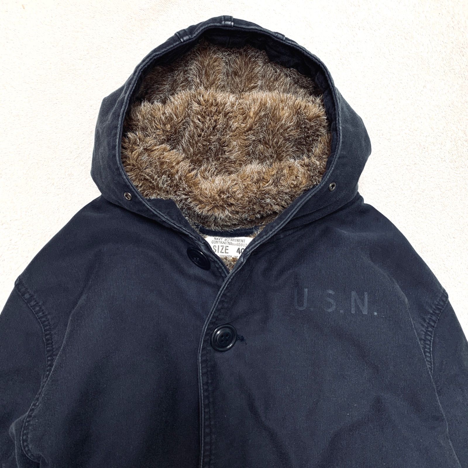 HOUSTON N-2 DECK COAT デッキコート デッキジャケット フードコート