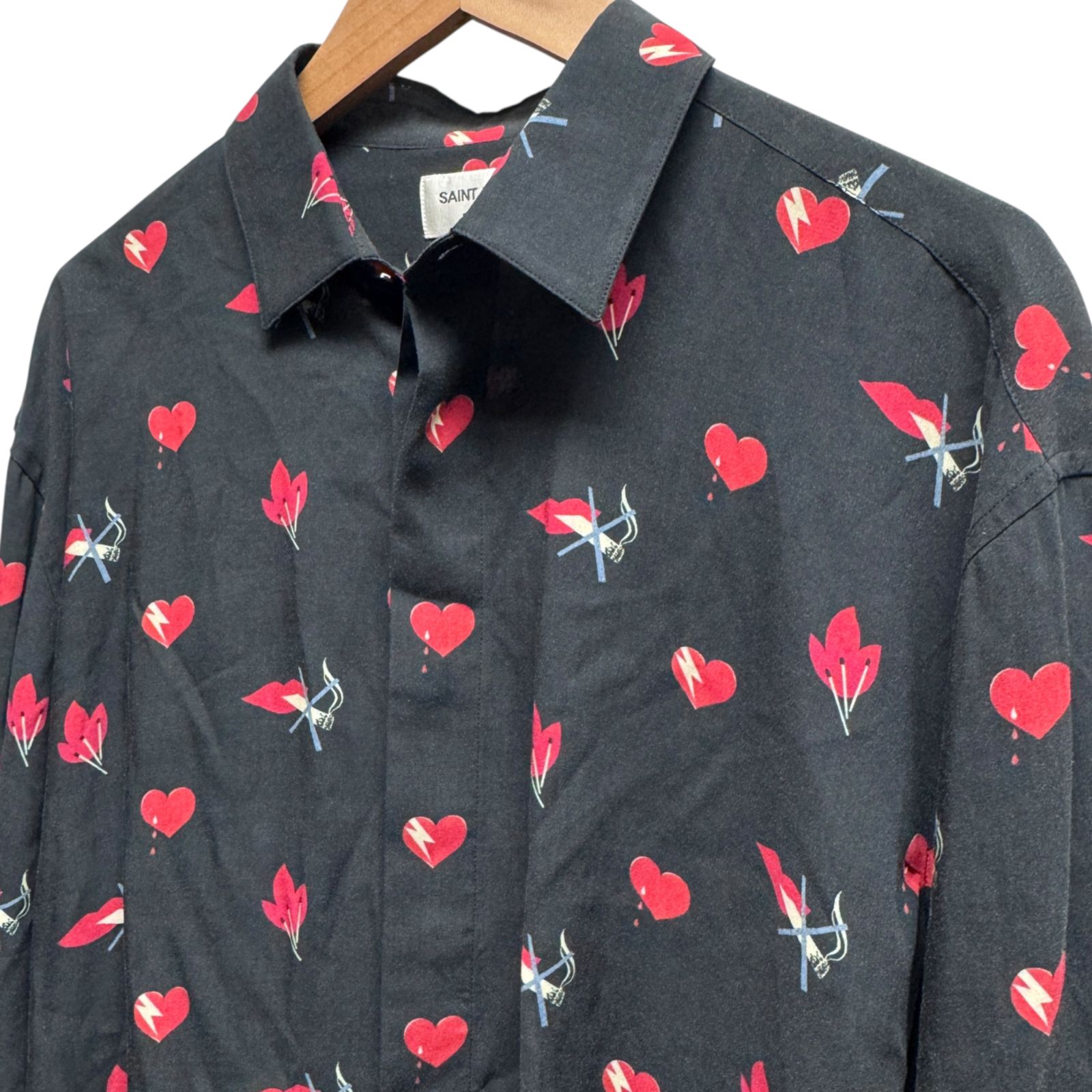SAINT LAURENT PARIS サンローラン パリ 17AW ノースモーキングハート
