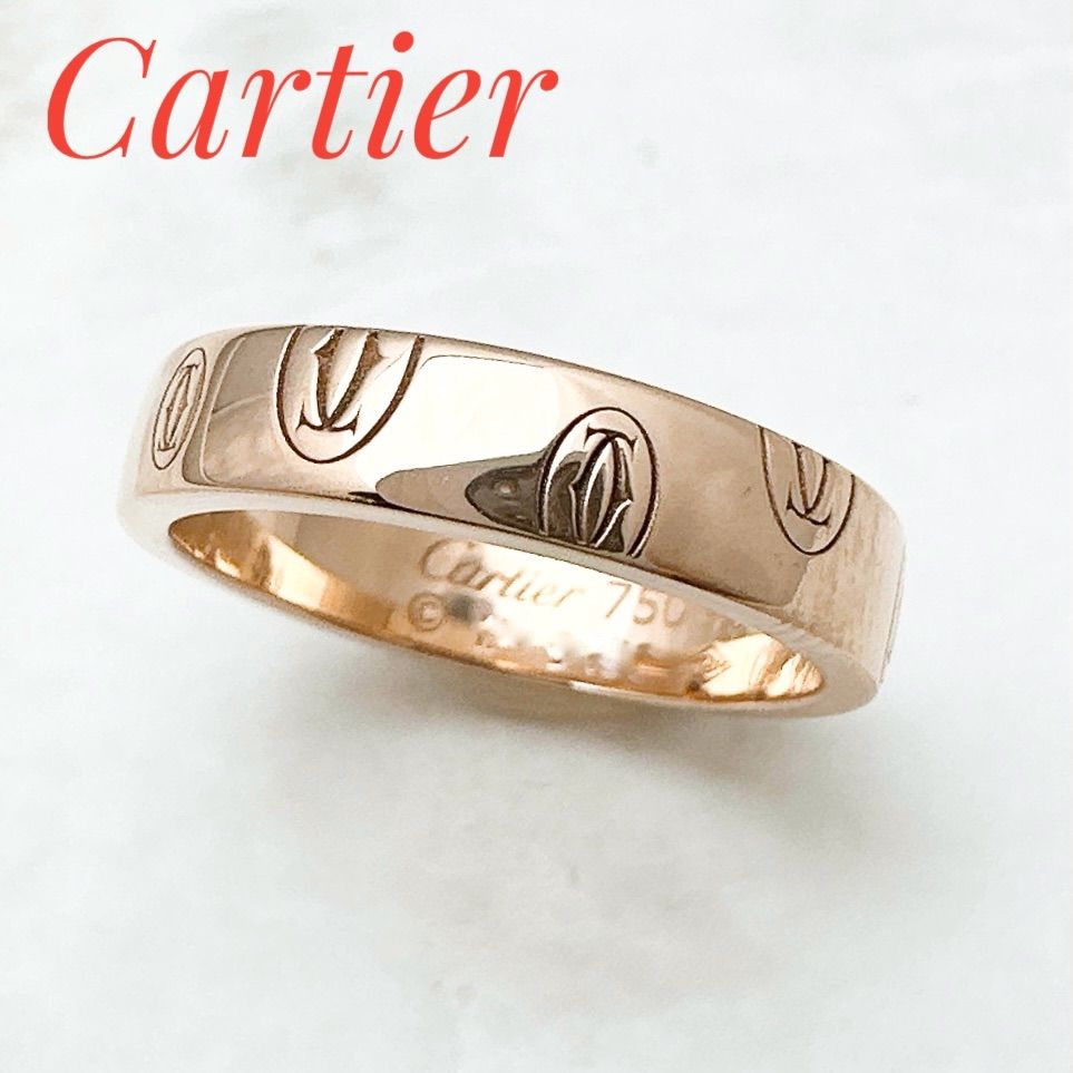 美品/人気?Cartier ハッピーバースデー ピンクゴールド 49 約9号 U 