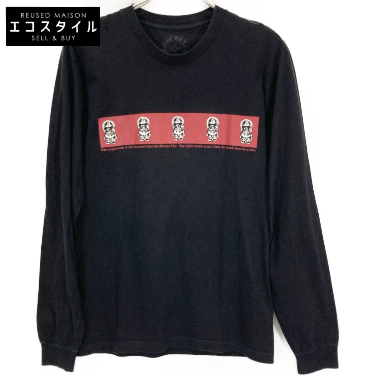 CHROME HEARTS ブラック ロングスリーブ カットソー CHROME HEARTS