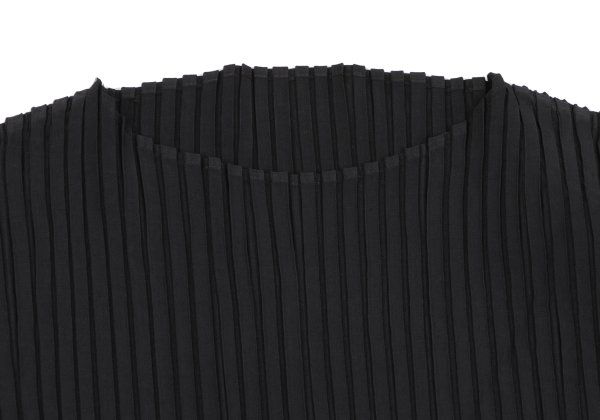 イッセイミヤケISSEY MIYAKE サークルデザインプリーツトップス 黒2