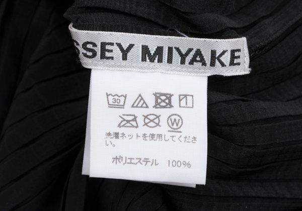 イッセイミヤケISSEY MIYAKE サークルデザインプリーツトップス 黒2