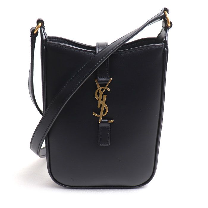 SAINT LAURENT サンローラン ミニ バーティカル　 ショルダーバッグ ブラック 735214 レディース【中古】【美品】 SAINT LAURENT サンローラン ミニ バーティカル ショルダーバッグ