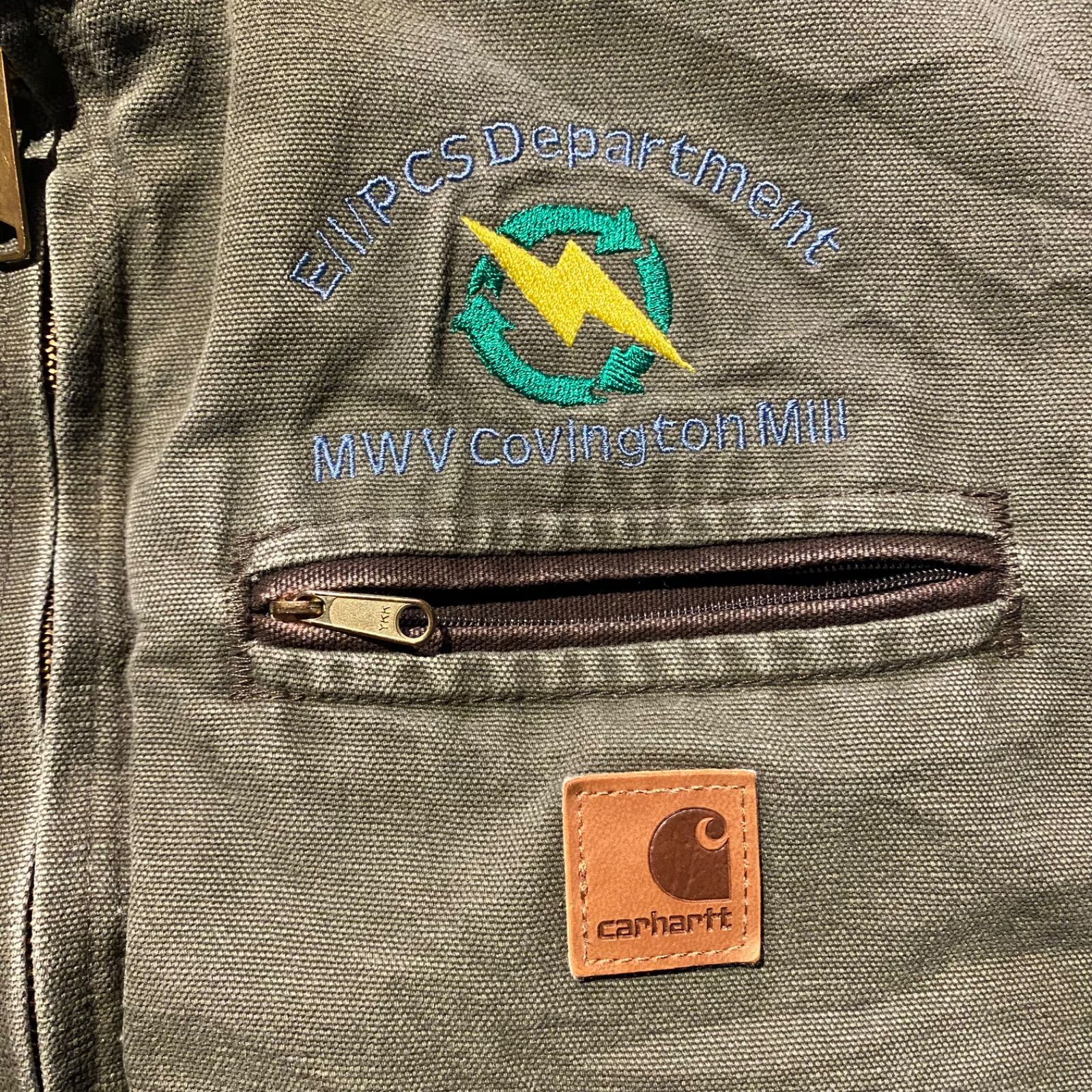 carhartt 12年製 デトロイトジャケット メキシコ製 アーミーグリーン 
