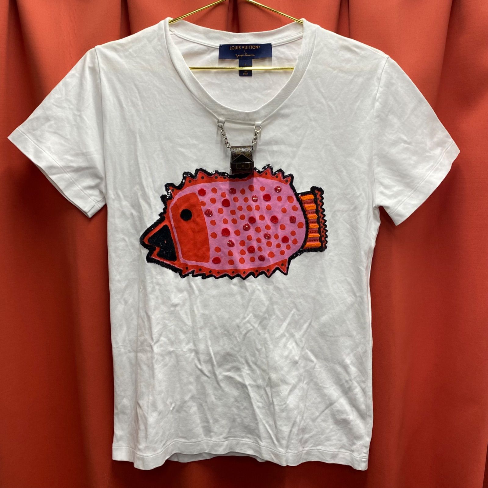 LOUIS VUITTON ルイヴィトン 草間彌生 エンブロイダードフェイス T 