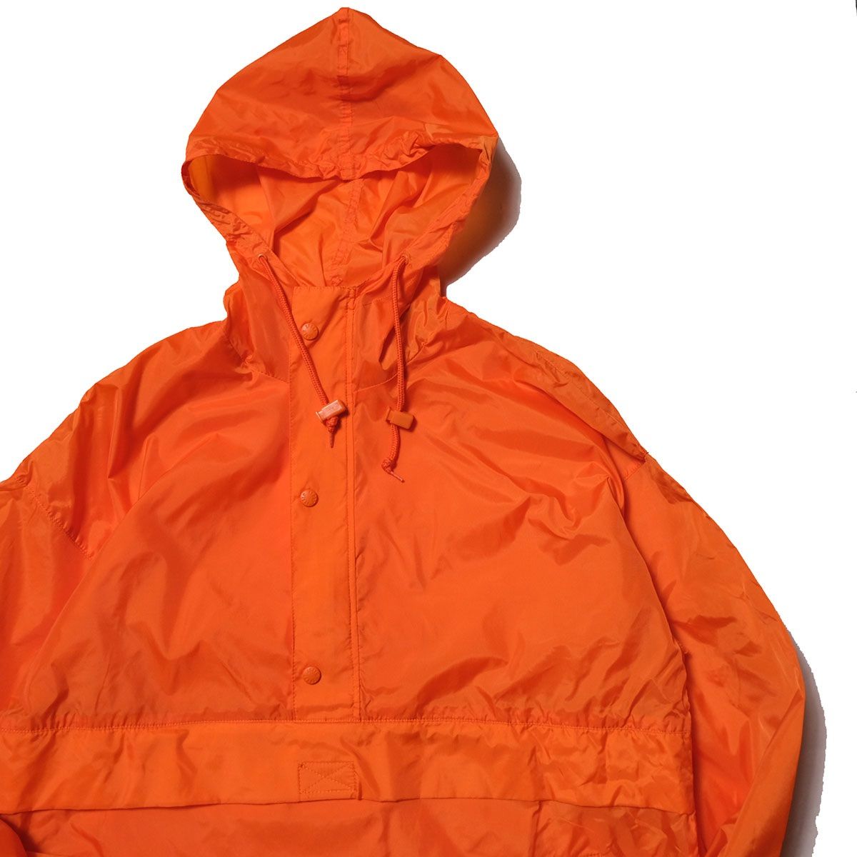 90's Jクルー スポーツ ナイロン アノラックパーカー (M) オレンジ