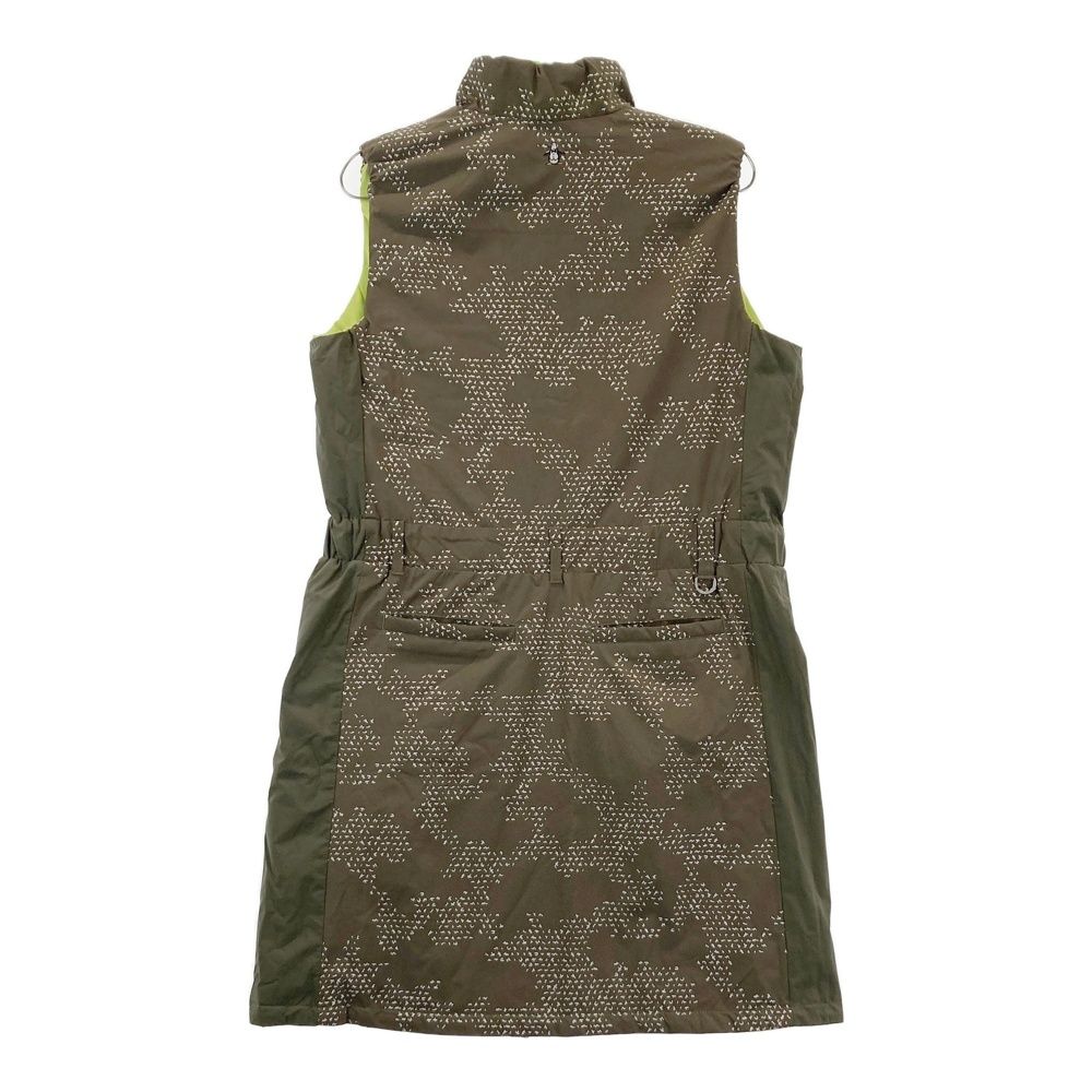 サイズ：L MUNSING WEAR マンシングウェア  リバーシブル 中綿 ジップワンピース  イエロー系 [240101632170] ゴルフウェア レディース ストスト サイズ：L MUNSING WEAR マンシングウェア リバーシブル 中綿 ジップ