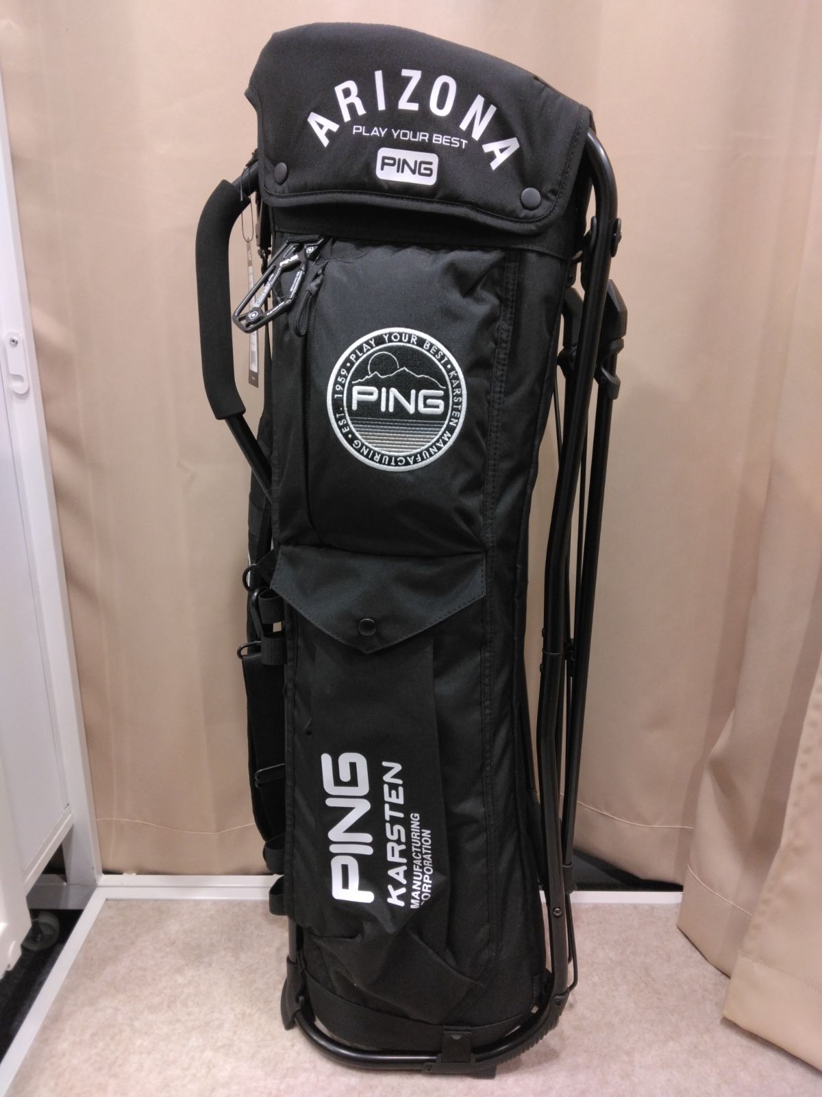 Cb 未使用 ピン キャディバッグ パイプ フレーム スタンド PING CB-N2503 PIPE FRAME STAND 38302 9型 口枠4分割 2026年モデル 新橋店