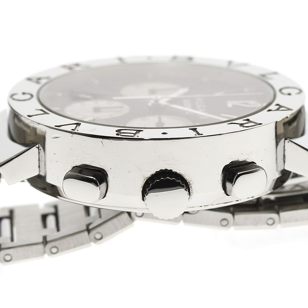 トケマー:BVLGARI ブルガリ ブルガリ クロノグラフ BB38SSCH 自動巻 訳あり ブルガリ BVLGARI BB38SSCH ブルガリブルガリ クロノグラフ デイト 自動巻き メンズ _884601