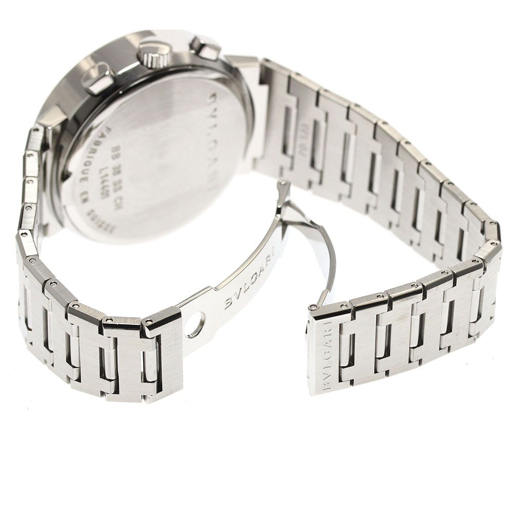 トケマー:BVLGARI ブルガリ ブルガリ クロノグラフ BB38SSCH 自動巻 訳あり ブルガリ BVLGARI BB38SSCH ブルガリブルガリ クロノグラフ デイト 自動巻き メンズ _884601