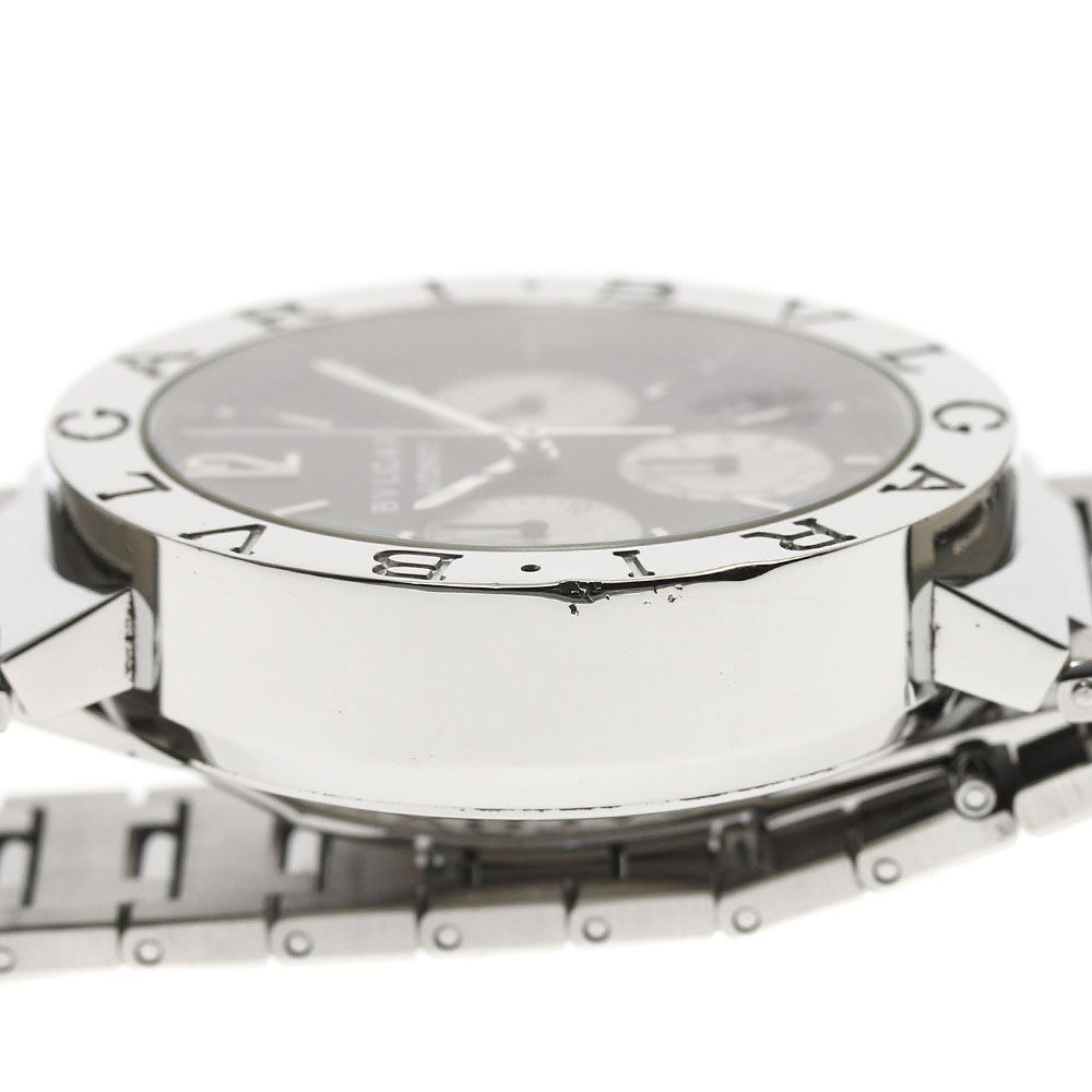 トケマー:BVLGARI ブルガリ ブルガリ クロノグラフ BB38SSCH 自動巻 訳あり ブルガリ BVLGARI BB38SSCH ブルガリブルガリ クロノグラフ デイト 自動巻き メンズ _884601