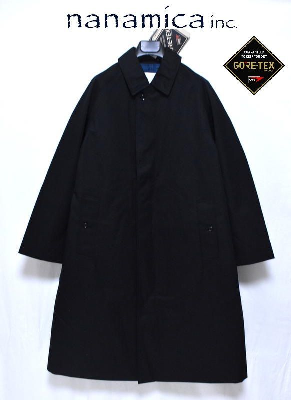 nanamica バルマカーンコート　ブラック　L サイズ　S25SB032 定価13万2000円】新品 nanamica 2L Cotton GORE-TEX バルマカーン