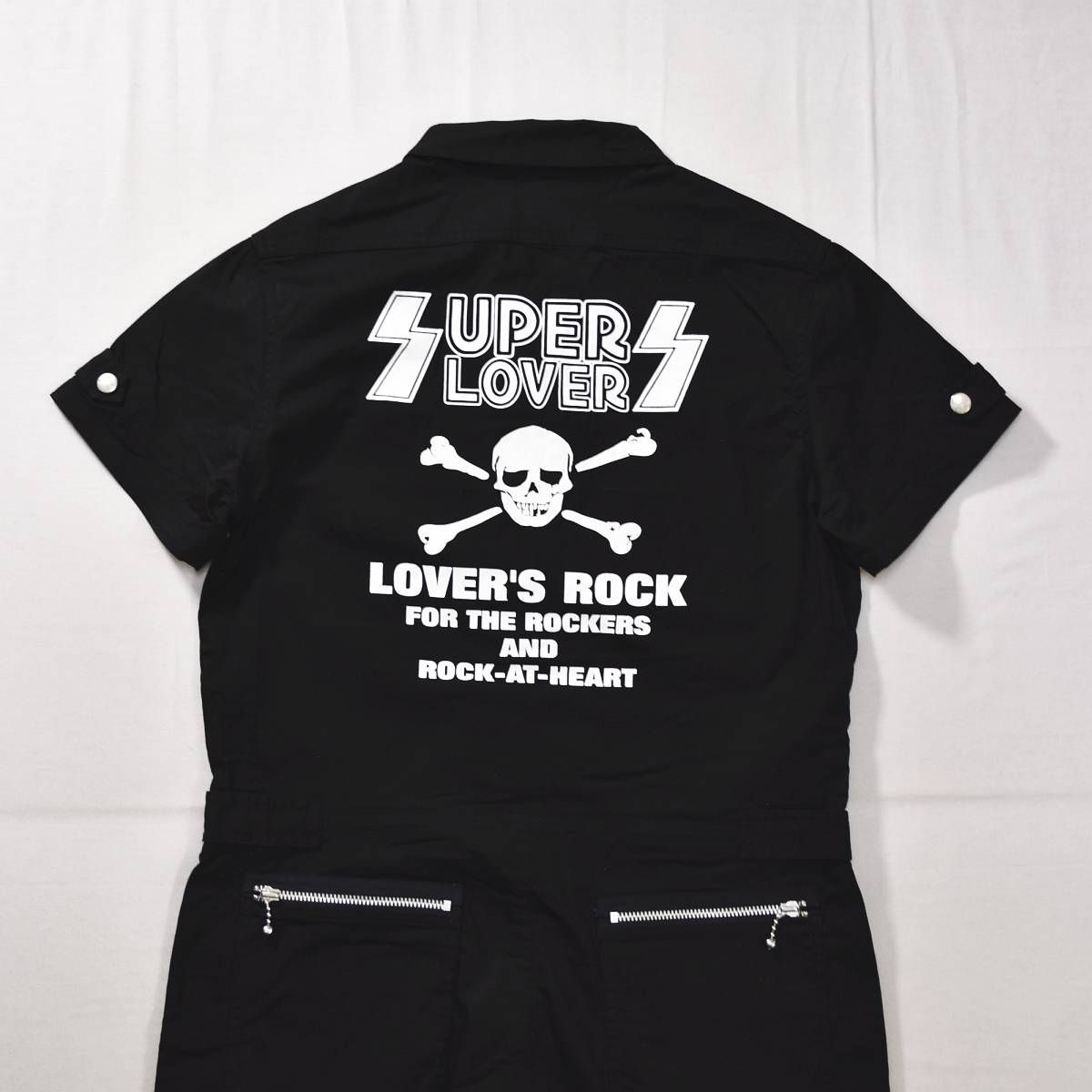 美品】 スーパーラヴァーズ SUPER LOVERS 半袖 オールインワン つなぎ 