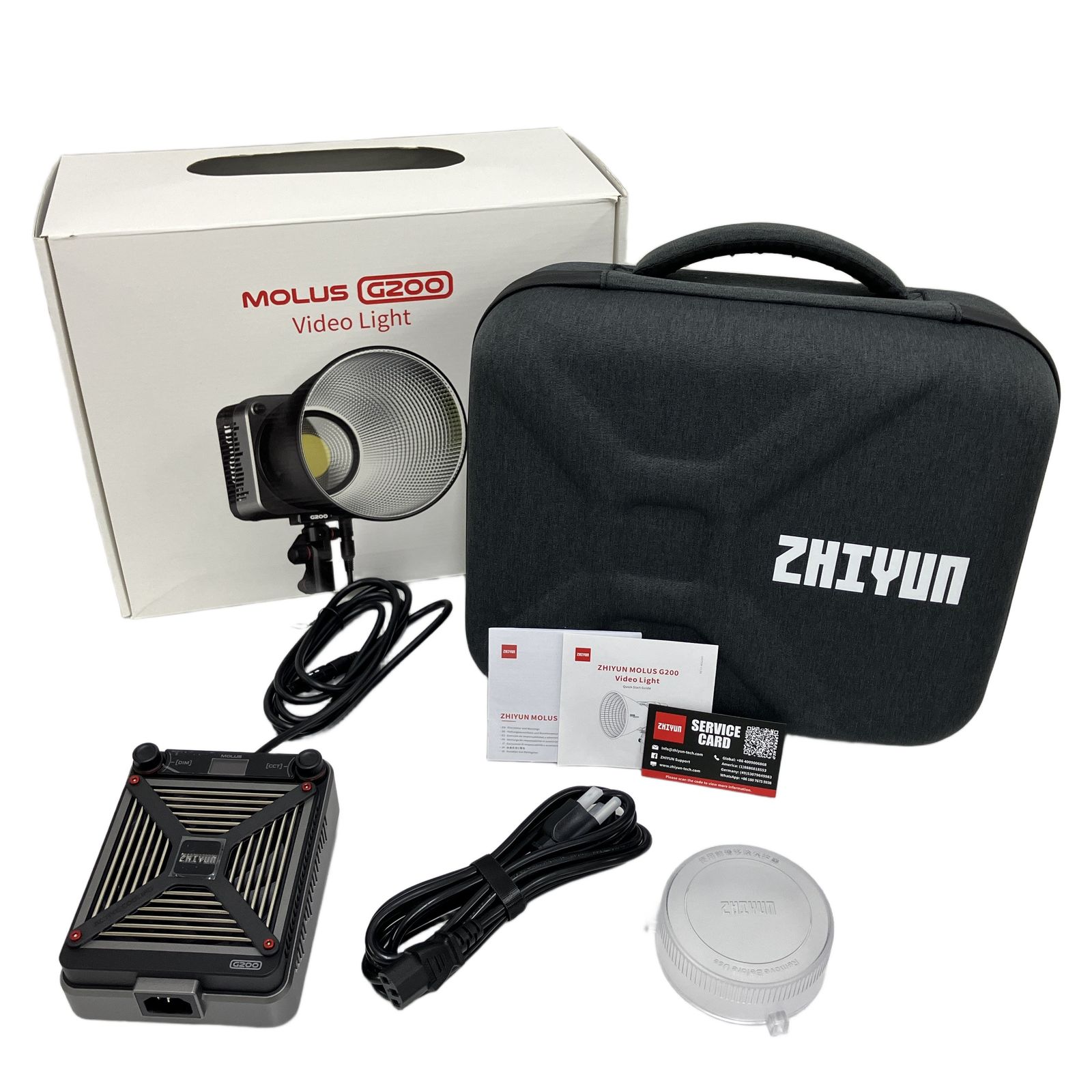 ZHIYUN MOLUS G200 COB撮影ライト LED ビデオライト 実使用なし 中古