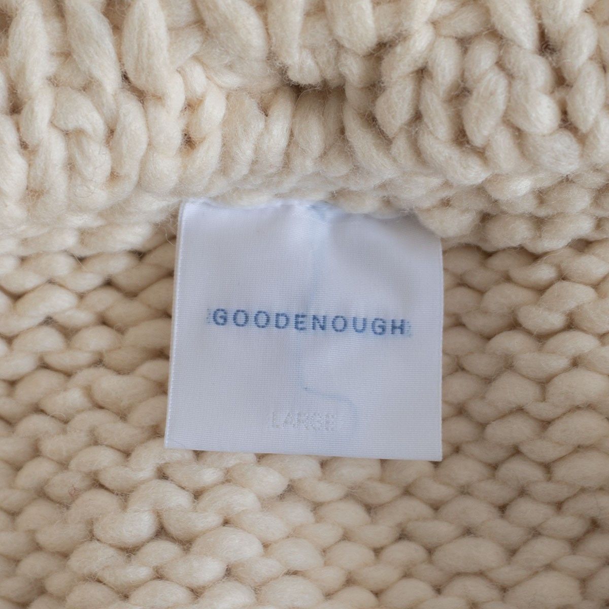 希少/美品】GOOD ENOUGH 【ニット ダブルライダース ジャケット】 L
