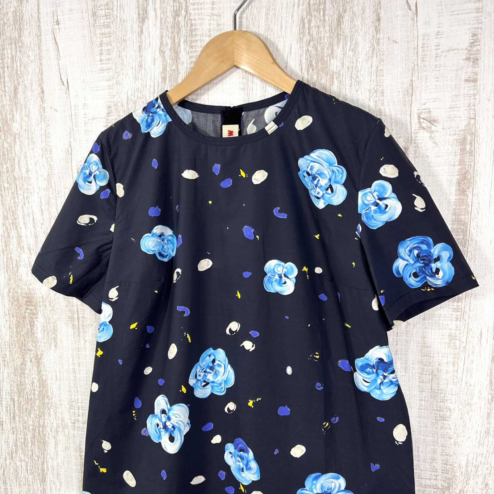 美品 MARNI マルニ ペイントフラワープリント 花総柄 プルオーバー 