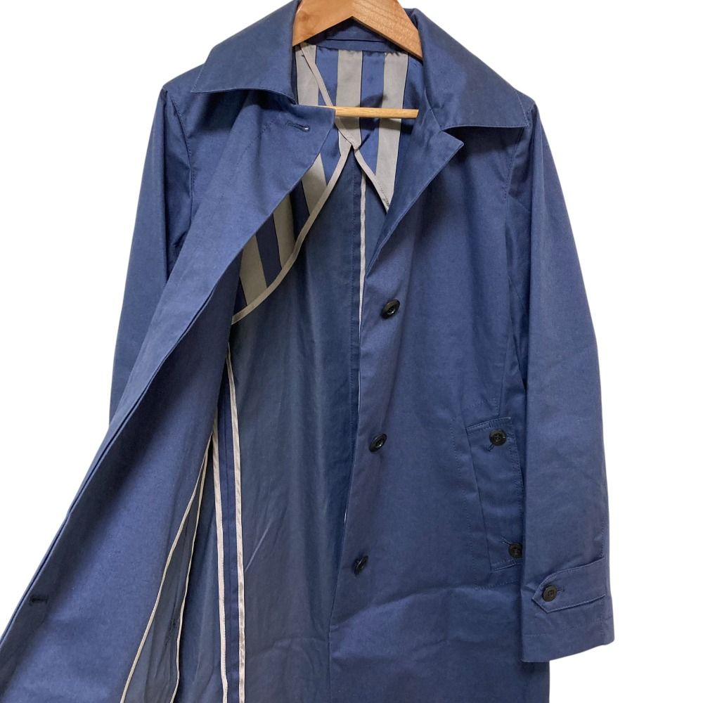 美品 Aquascutum アクアスキュータム フード付き 比翼仕立て ステン