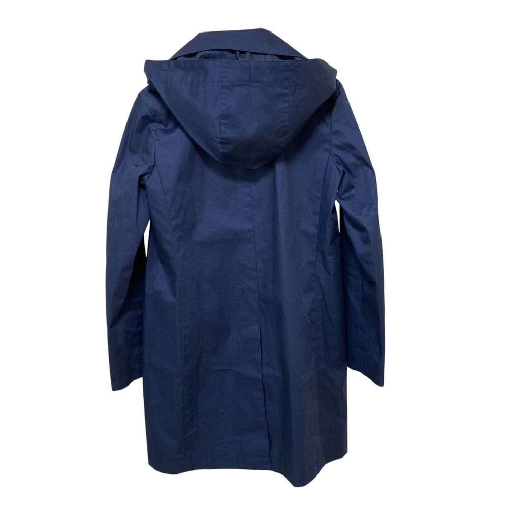 美品 Aquascutum アクアスキュータム フード付き 比翼仕立て ステン