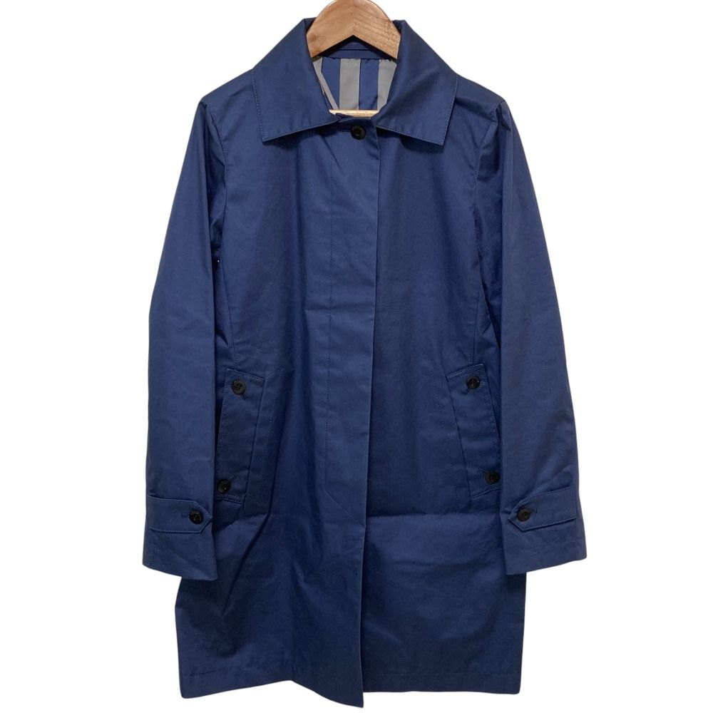 美品 Aquascutum アクアスキュータム フード付き 比翼仕立て ステン