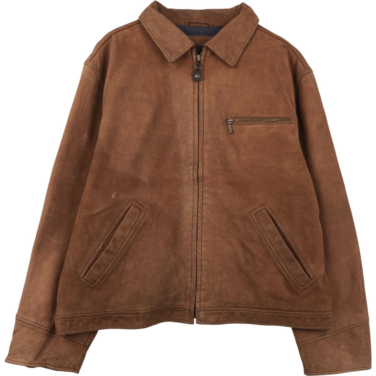 古着 ティンバーランド Timberland スイングトップタイプ レザー 