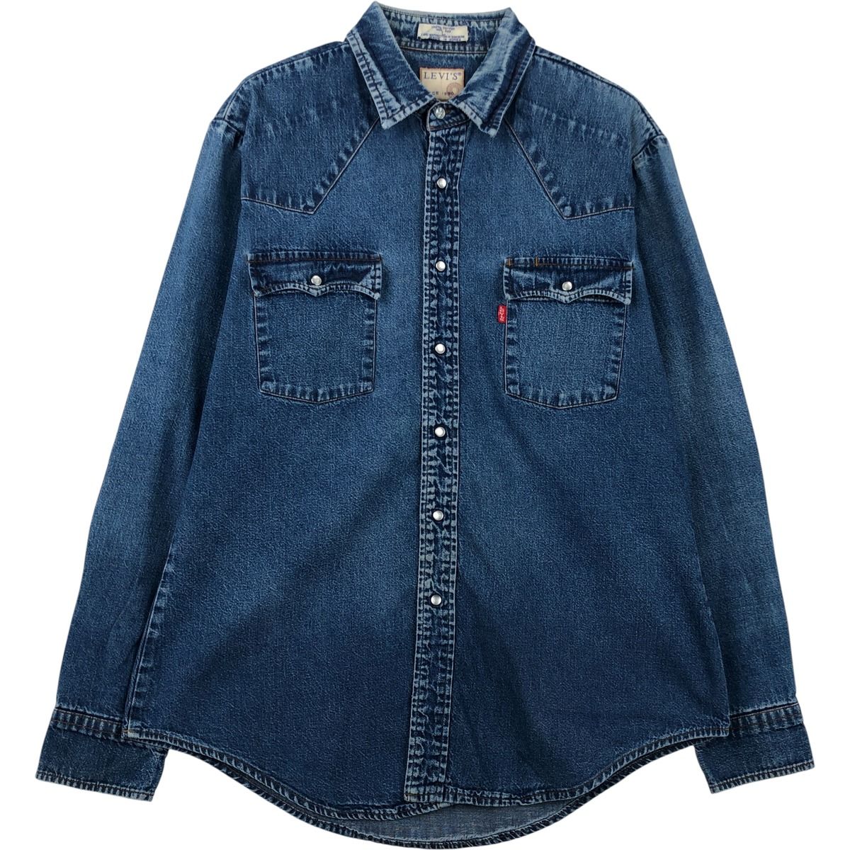 古着 80~90年代 リーバイス Levi's 長袖 デニムウエスタンシャツ