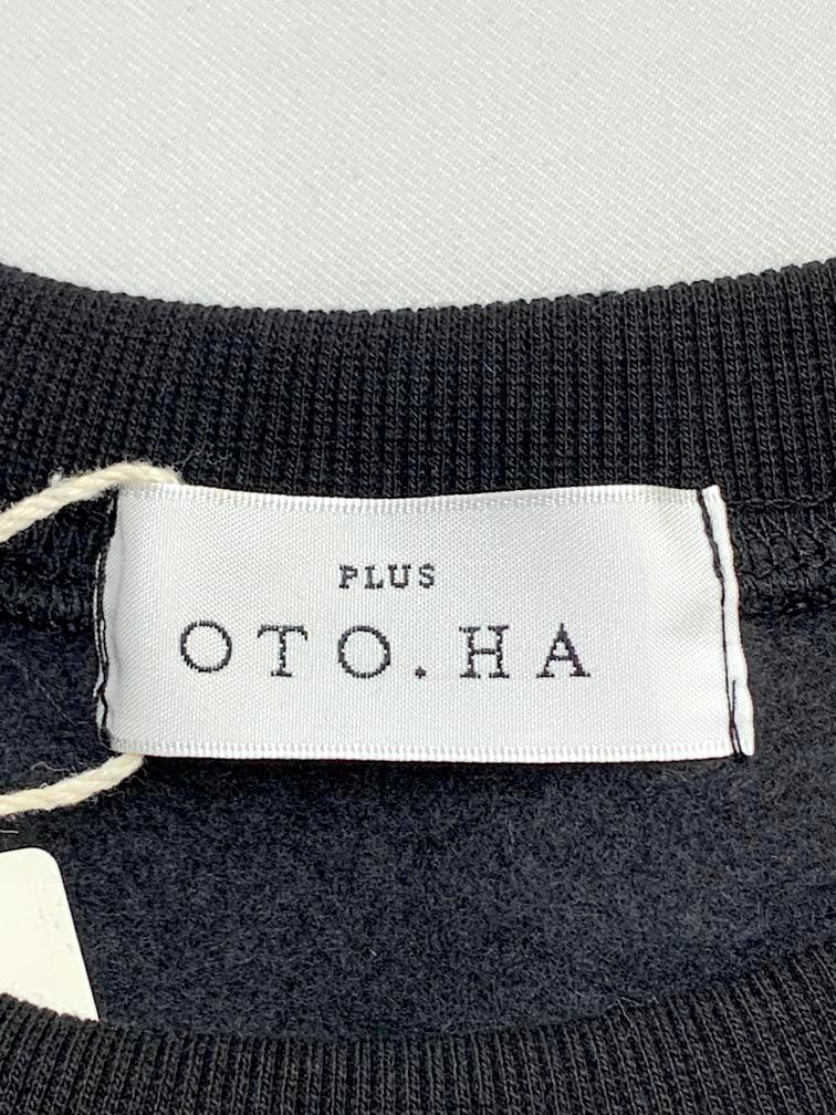 新品 PLUS OTO.HA プラスオトハ ティアード スウェット ワンピース 黒