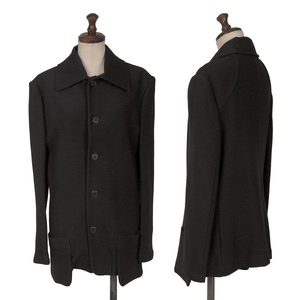 ヨウジヤマモト ファムYohji Yamamoto FEMME ウールポリパッチポケット